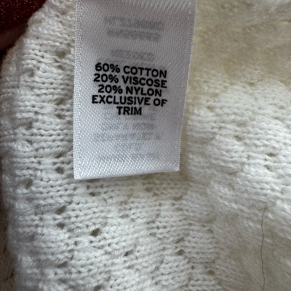 Hinge Cream Sweater with Embellished Neckline - Picture 9 of 10